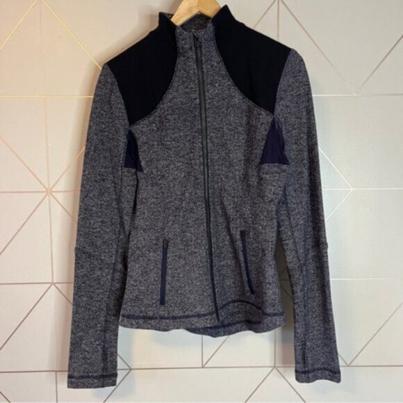Lululemon Forme Jacket Herringbone Black Swan - Picture 2 of 9